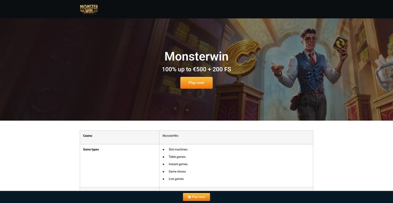 Learn about monsterwin online casino